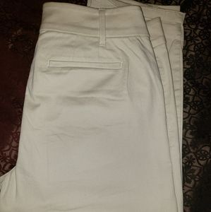 Loft Cream colored Crop Chino